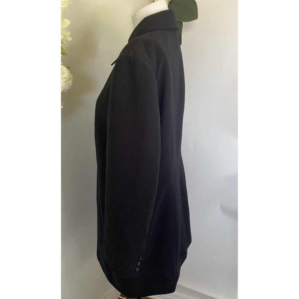 Worthington Womens Black Mid Length Blazer Jacket Plus 16W Office Work Career - Picture 3 of 16